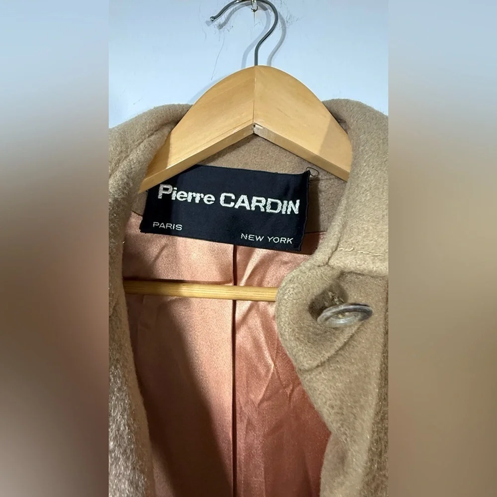 Pierre Cardin Tan Long Coat Vintage
